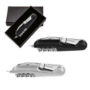 navaja multiusos color negro para regalo ejecutivo