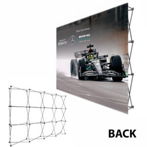 muro pleglable step and repeat